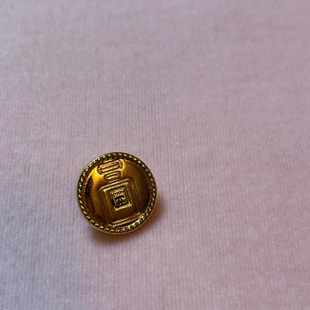 CHANEL Gold Button